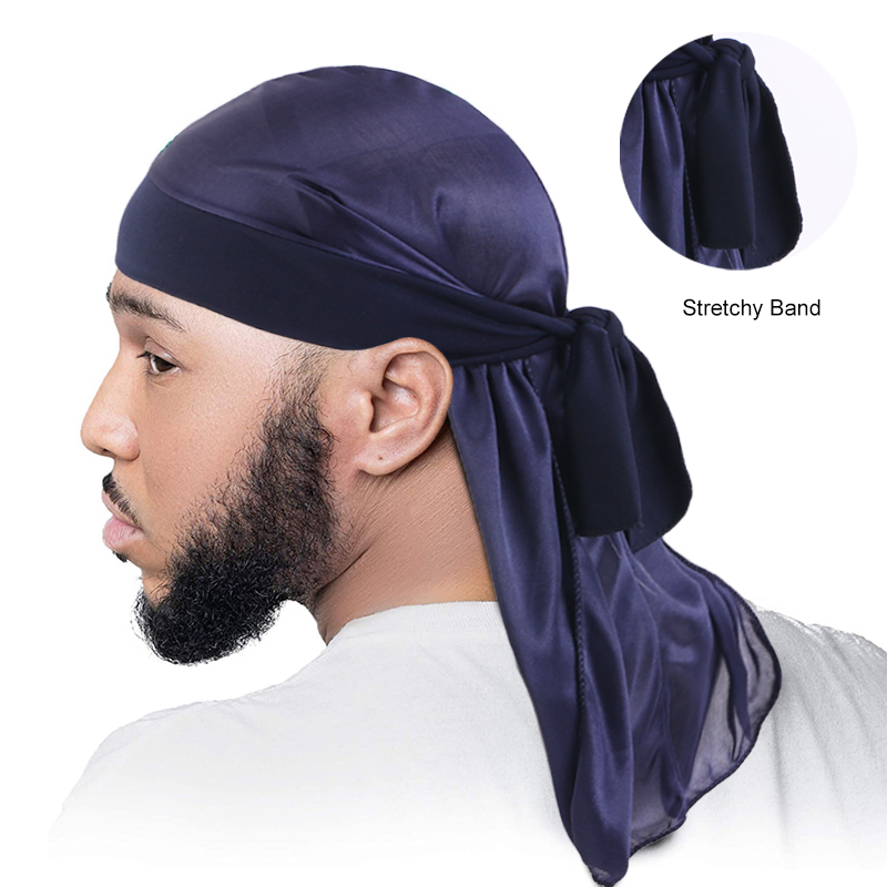 Men'S Fashion With Hat - Men's Silky Durags Bandanas Turban Hat