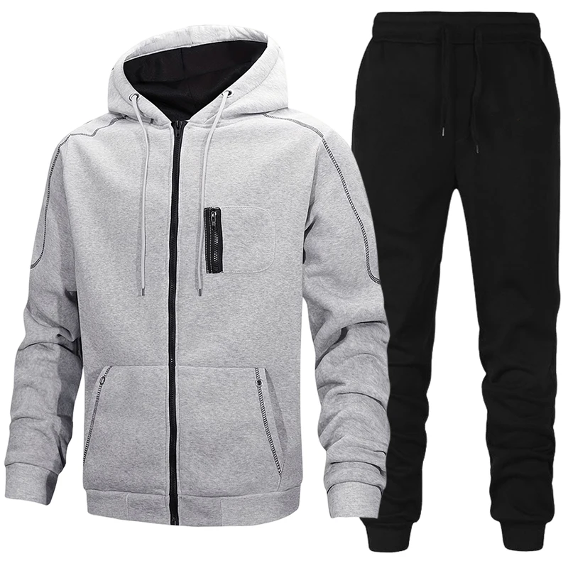 Men'S Fashion Videos - Fashion Men's Tracksuit Casual Hoodie Sweatshirts