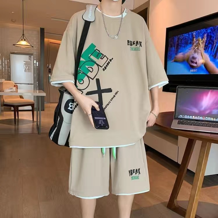 Mens Fashion Clothes - Men's Casual 2-Piece Sportswear Set Streetwear