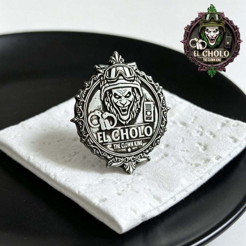 Men'S Fashion With Hat - Custom Clown Logo Brooch Personalized Retro
