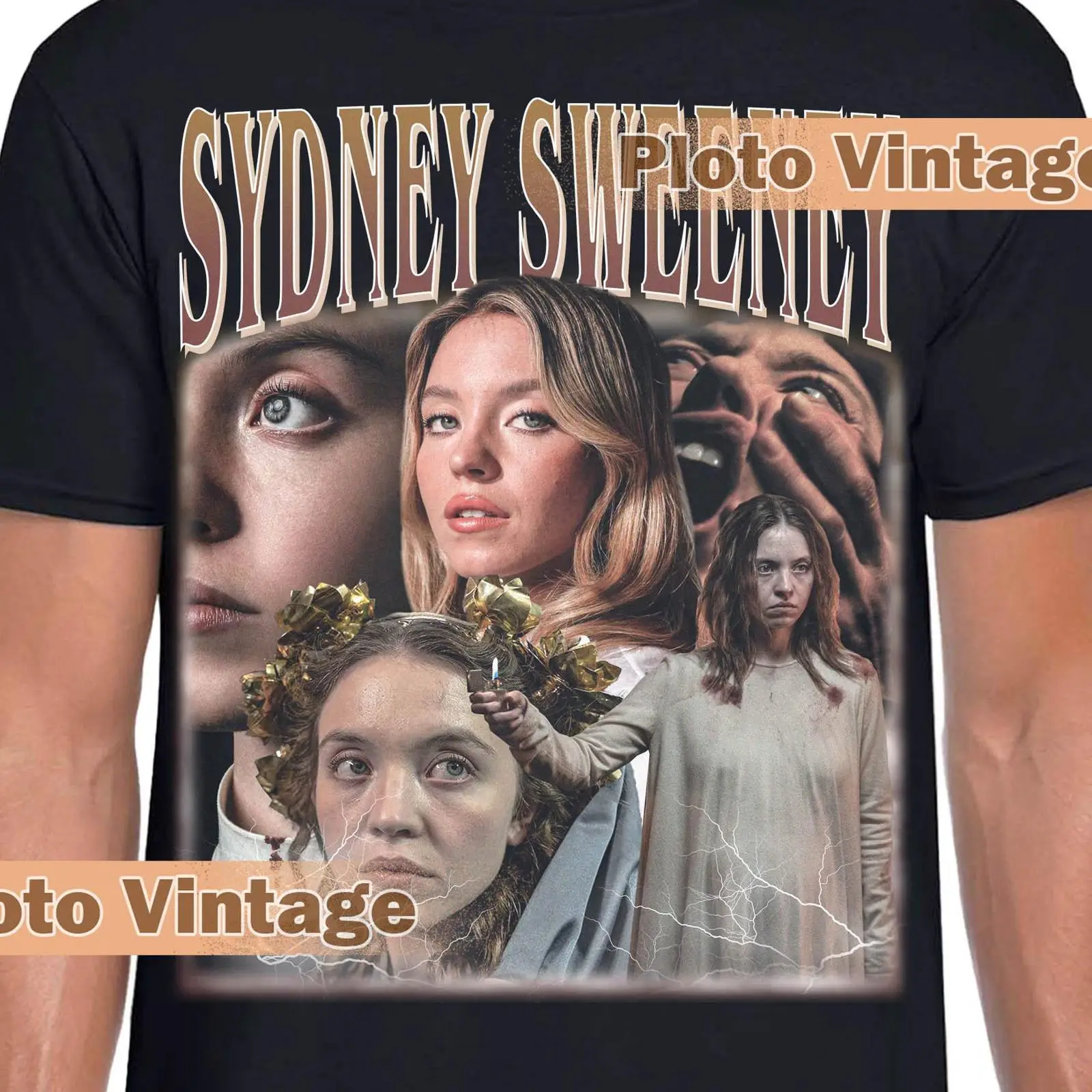 Men'S Fashion Sydney - Vintage Sydney Sweeney Bootleg T Shirt