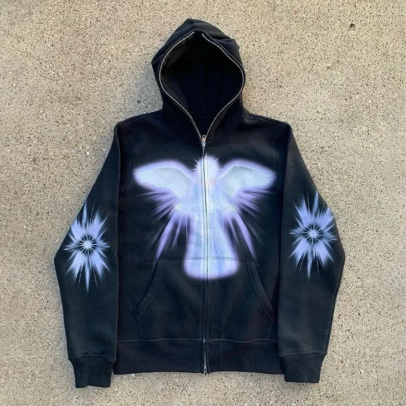 Women Men Y2K Fashion Hoodie L - огляд і ціна Mens Fashion Zip Up Hoodies
