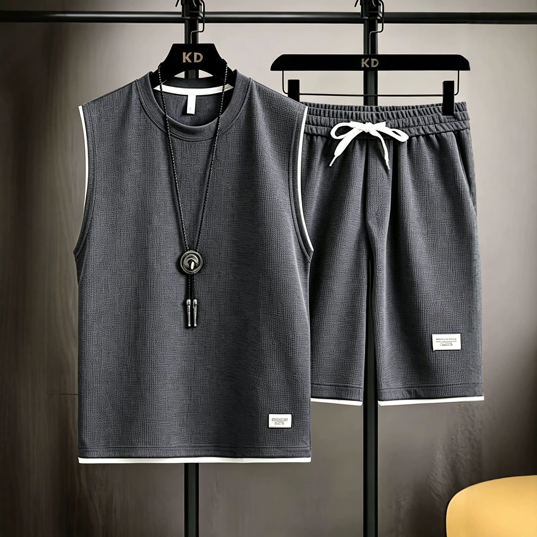 Summer men's vest sets high qu - огляд і ціна Mens Fashion Summer