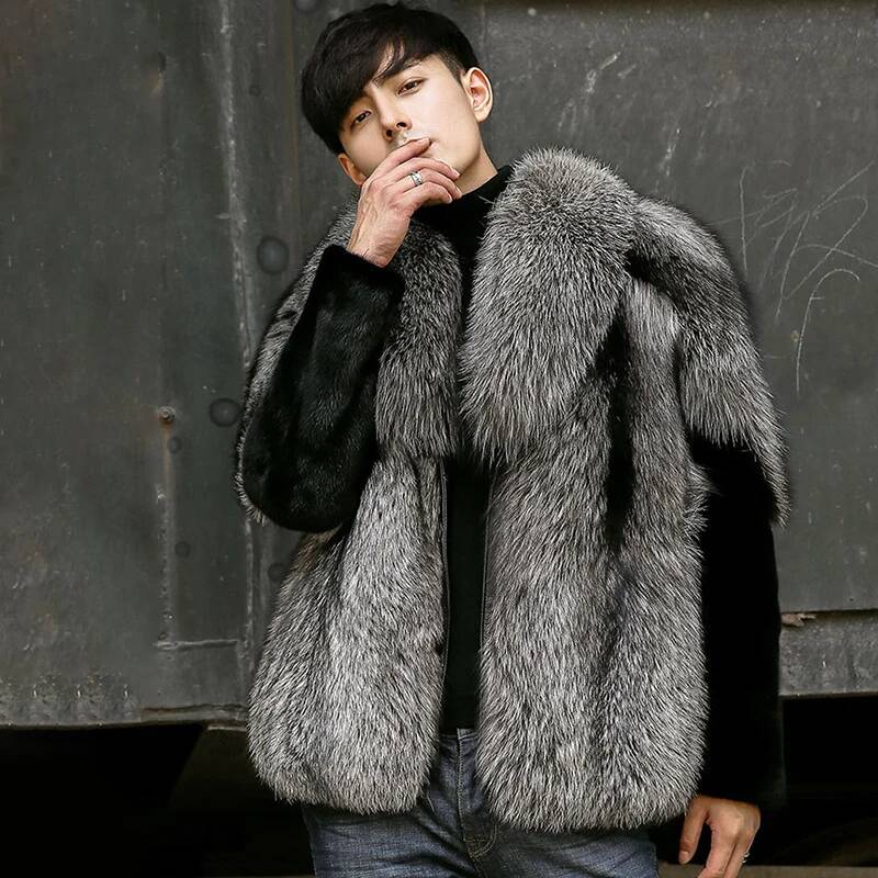 Autumn Men's Faux Fur Coat Fas - огляд і ціна Men'S Fashion X