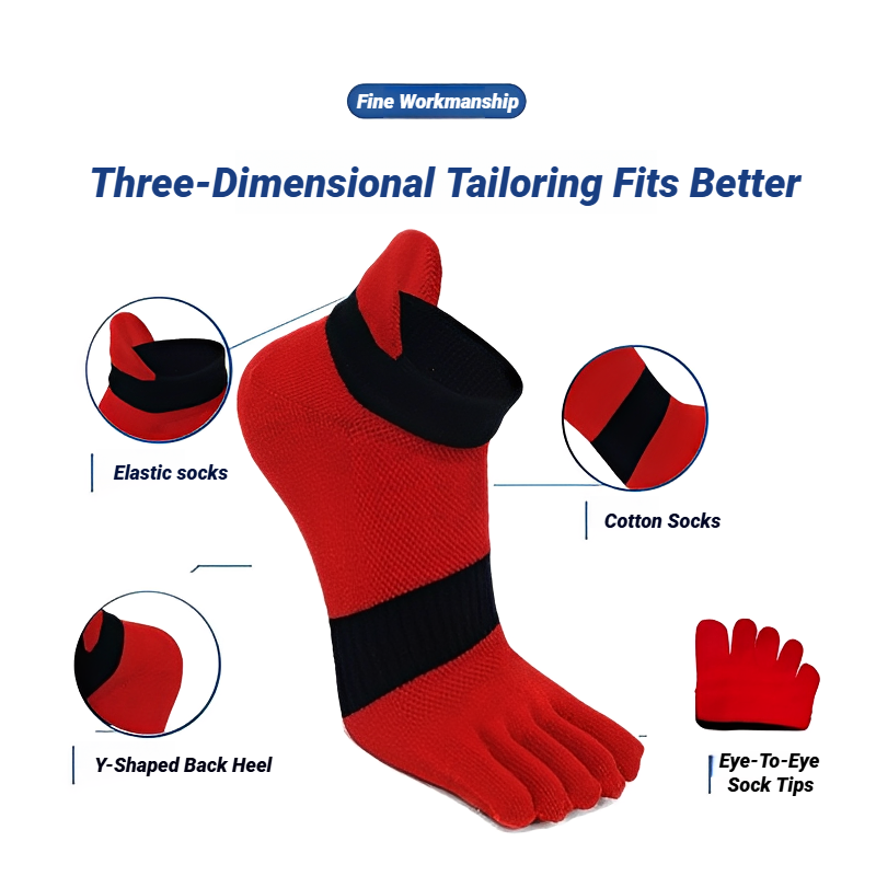 1 Pair Men Toe Sport Socks Sha - огляд і ціна Socks Ankle Men