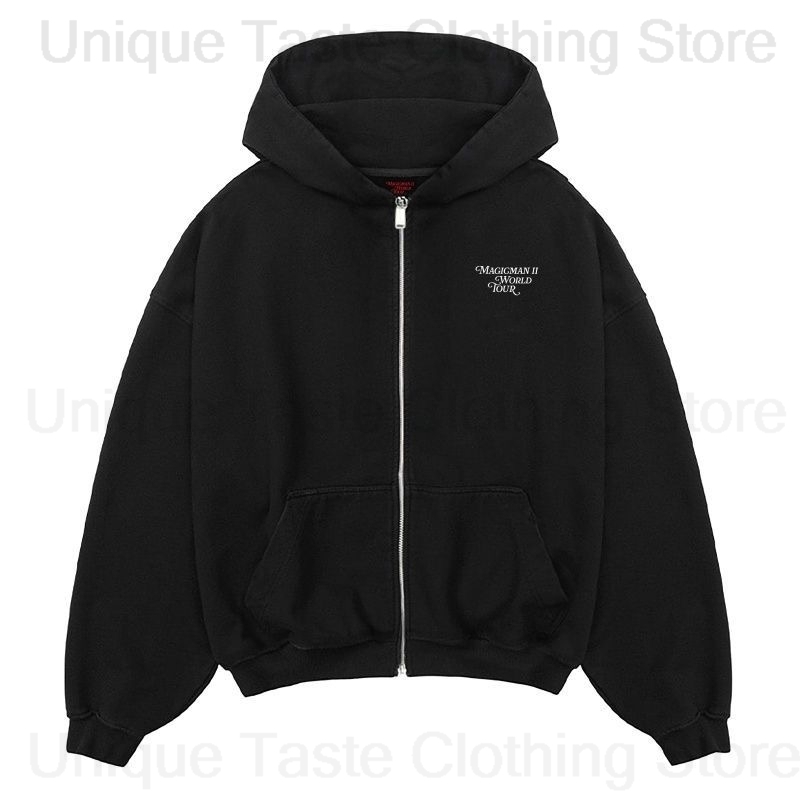 Jackson Wang MAGICMAN 2 Same Z - огляд і ціна Mens Fashion Zip Up Hoodies