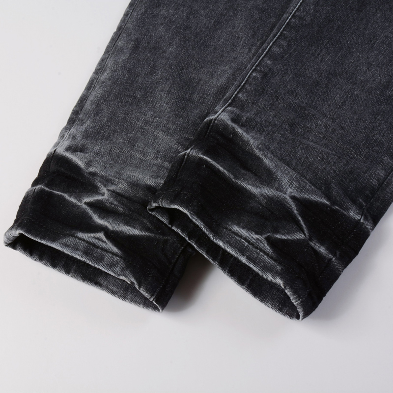 Y2K Fashion Men's Slim Fit Str - огляд і ціна Men'S Fashion Grey Jeans