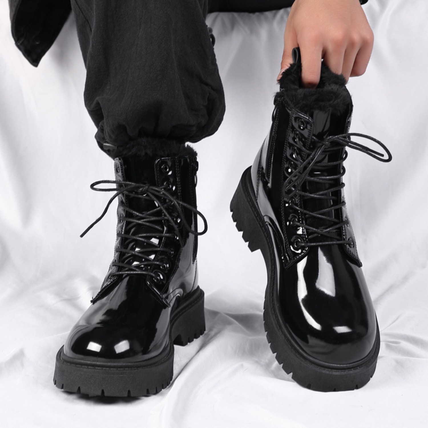 Men's warm plush high-top boot - огляд і ціна Men'S Fashion News