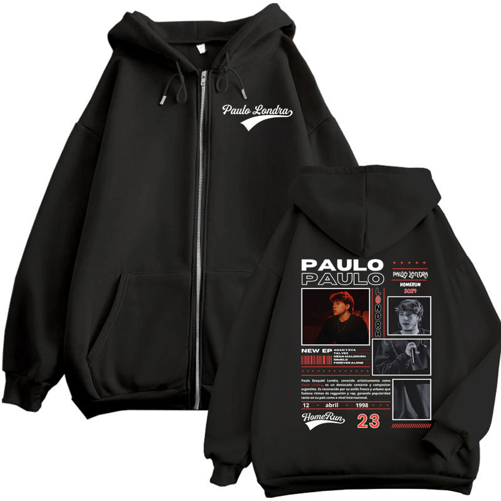 Rapper Paulo Londra Homerun Al - огляд і ціна Mens Fashion Zip Up Hoodies
