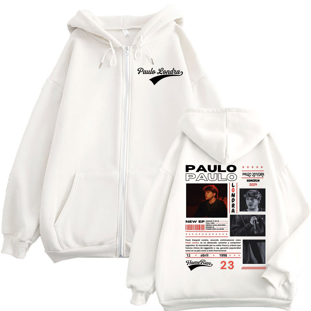 Rapper Paulo Londra Homerun Al - огляд і ціна Mens Fashion Zip Up Hoodies