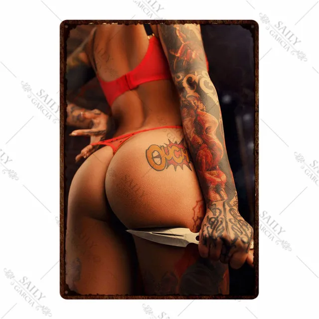 Hot Sexy Girl Metal Sign Poste - огляд і ціна Poster Men Fashion