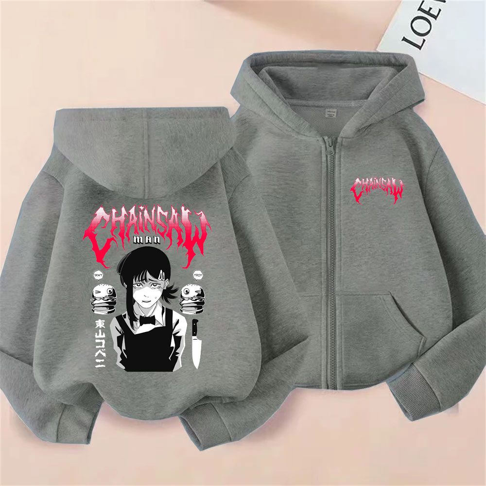Custom Custom Anime Chainsaw M - огляд і ціна Mens Fashion Zip Up Hoodies