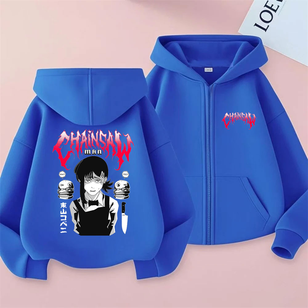 Custom Custom Anime Chainsaw M - огляд і ціна Mens Fashion Zip Up Hoodies