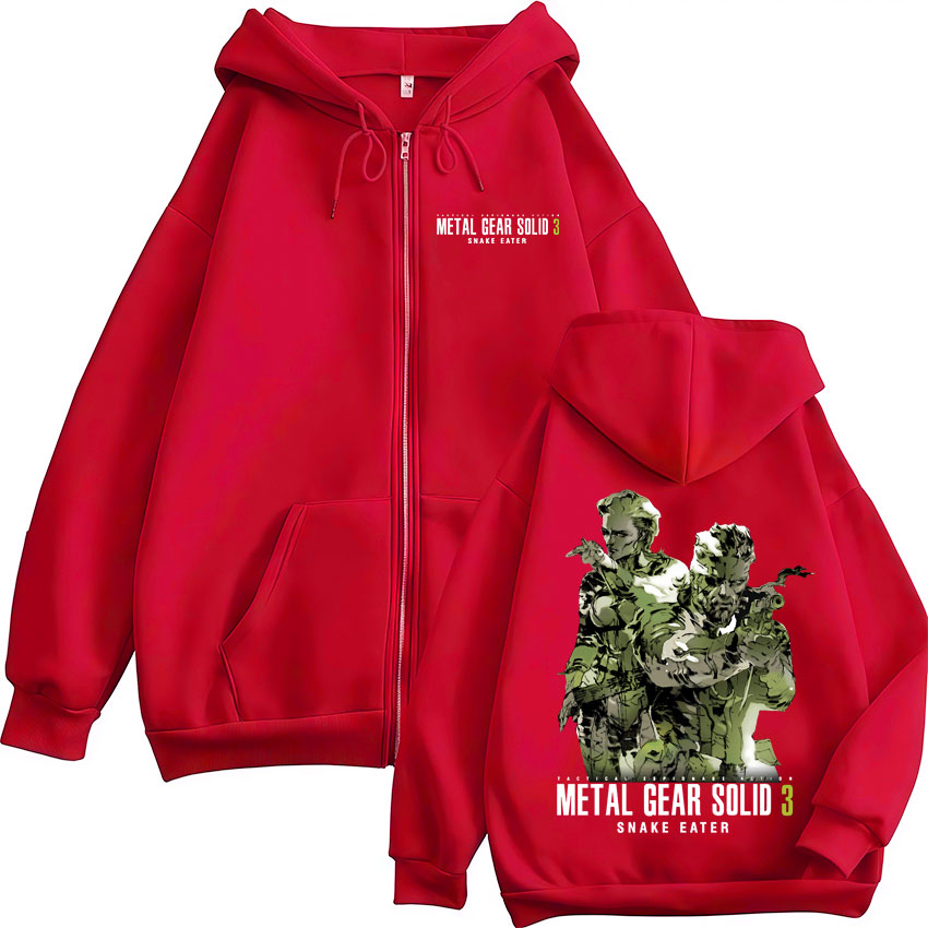Game Metal Gear Solid 3 Snake  - огляд і ціна Mens Fashion Zip Up Hoodies