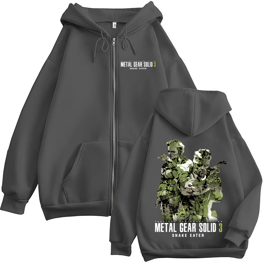 Game Metal Gear Solid 3 Snake  - огляд і ціна Mens Fashion Zip Up Hoodies