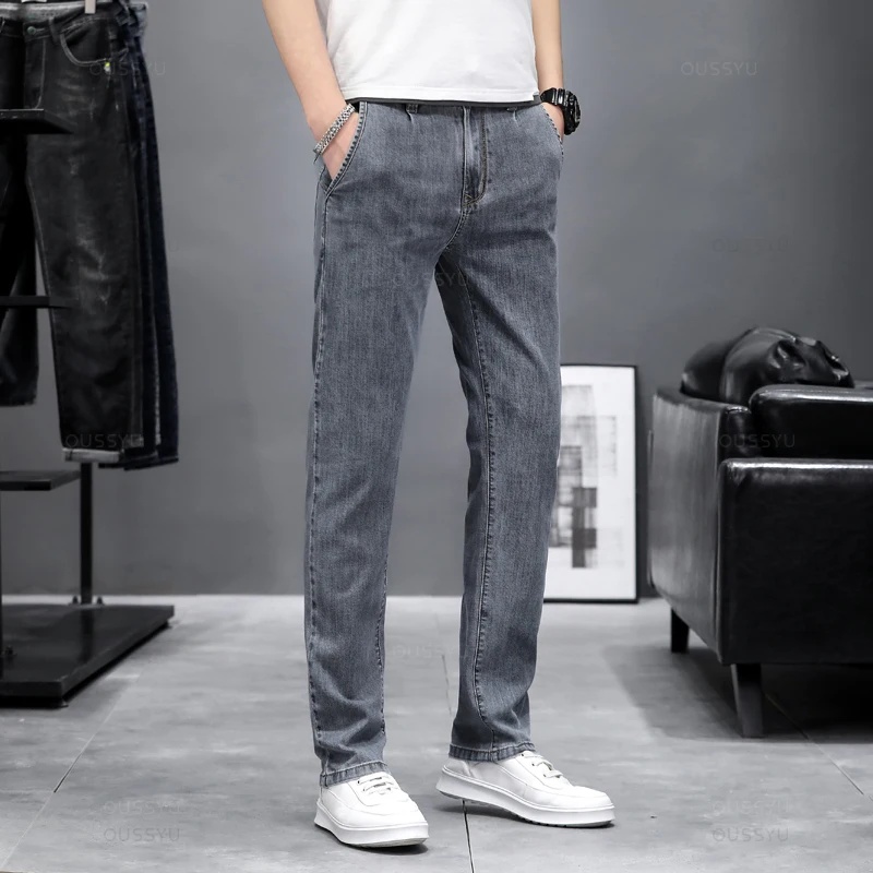Autumn Stretch Skinny Jeans Me - огляд і ціна Men'S Fashion Grey Jeans