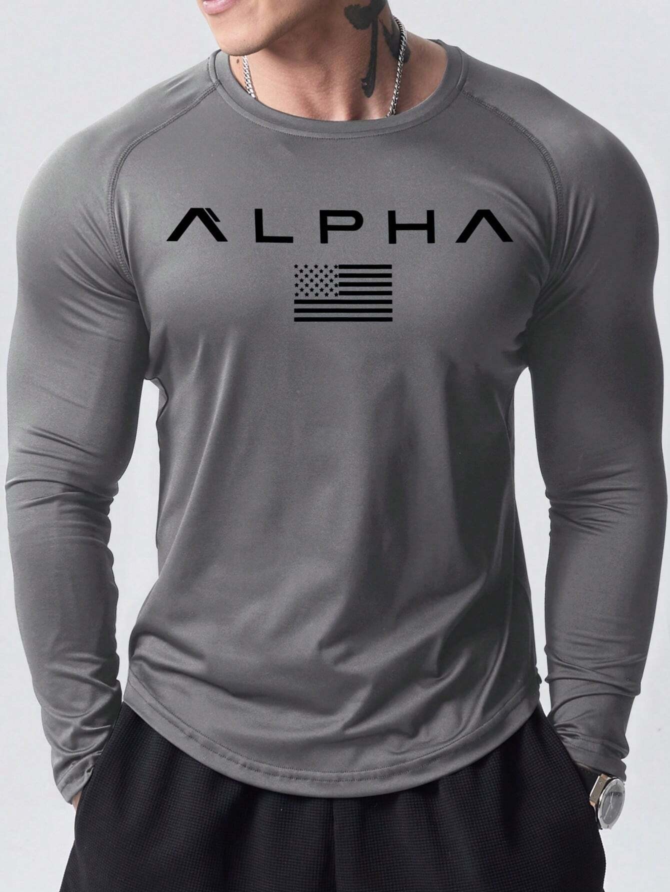 New men's long-sleeved T-shirt - огляд і ціна Mens Fashion Clothes