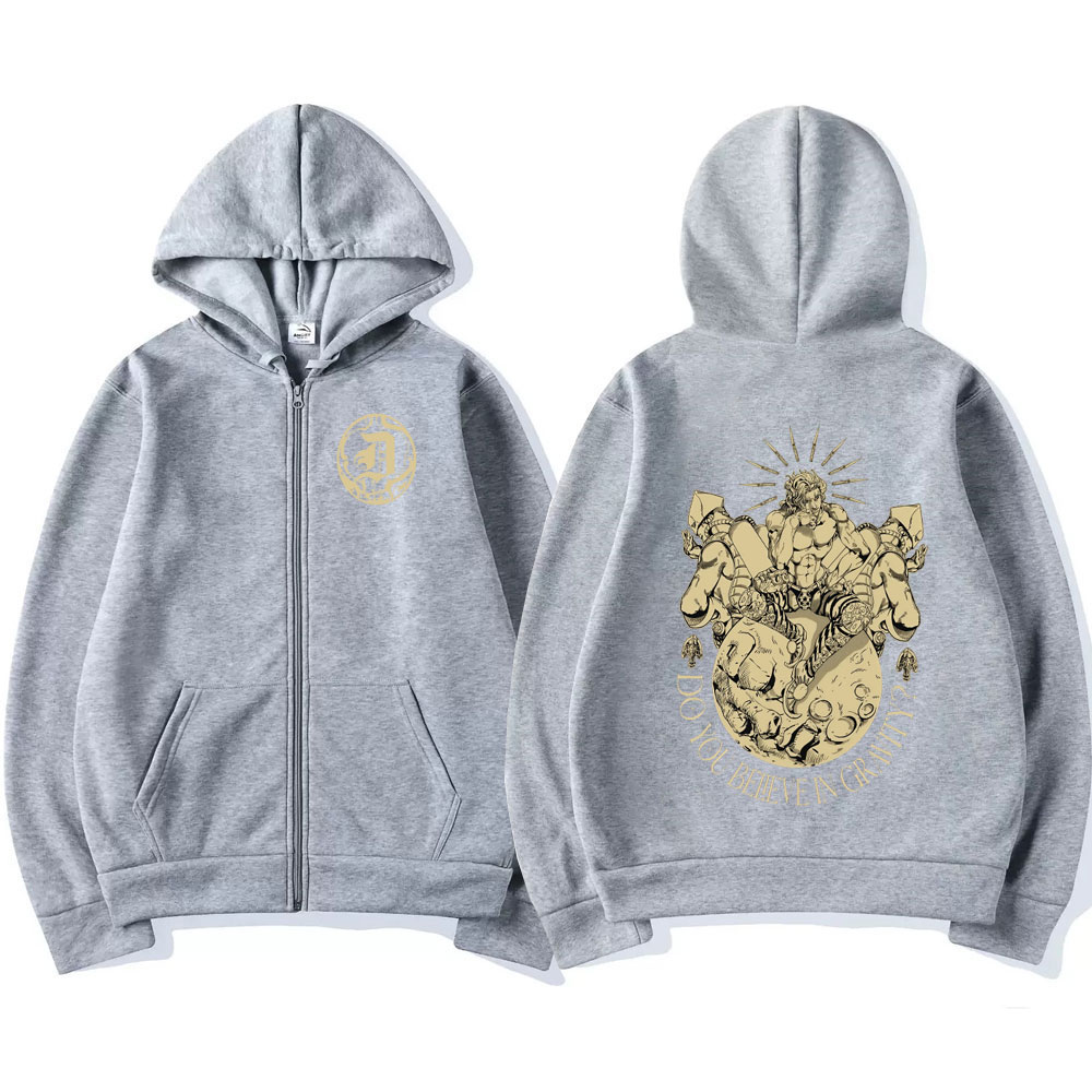 Anime Jojo Bizarre Adventure Z - огляд і ціна Mens Fashion Zip Up Hoodies