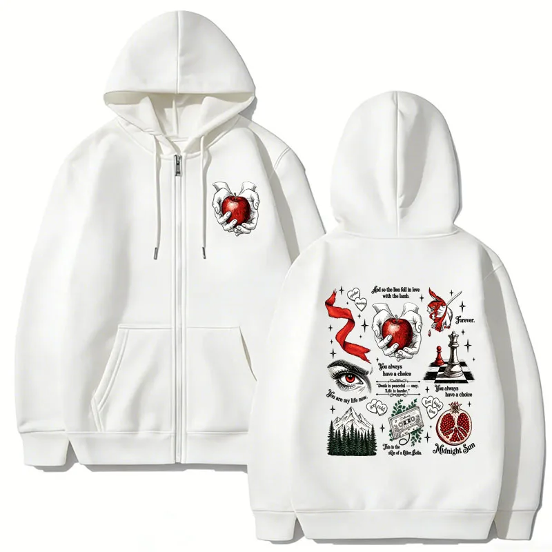Wolf Romance Zipper Hoodies fo - огляд і ціна Mens Fashion Zip Up Hoodies