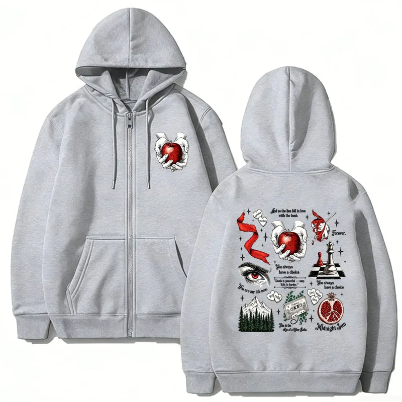 Wolf Romance Zipper Hoodies fo - огляд і ціна Mens Fashion Zip Up Hoodies