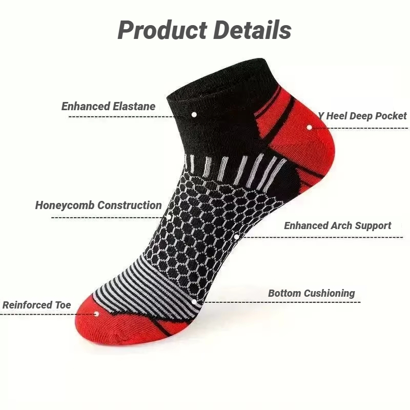 6 Pairs Men'S Short Sports Soc - огляд і ціна Socks Ankle Men
