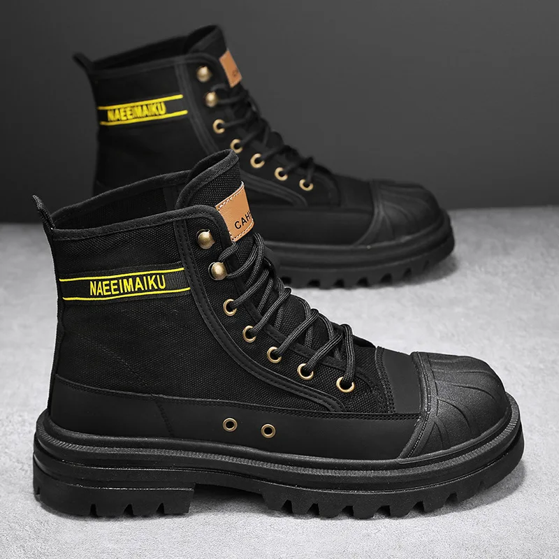 Mens Canvas Boots Fashion High - огляд і ціна Men'S Fashion News