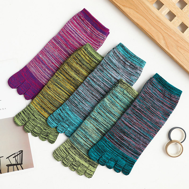 1/5 Pairs Man Colorful Toe Hap - огляд і ціна Socks Ankle Men