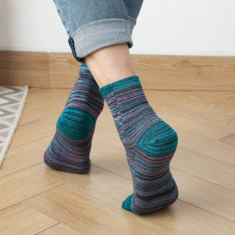 1/5 Pairs Man Colorful Toe Hap - огляд і ціна Socks Ankle Men