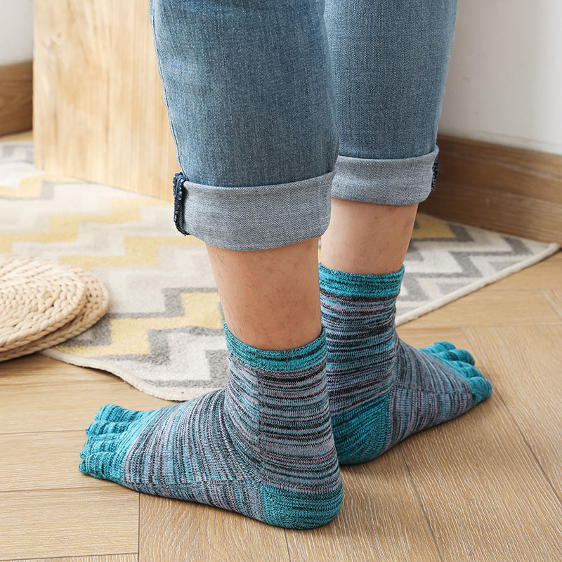 1/5 Pairs Man Colorful Toe Hap - огляд і ціна Socks Ankle Men