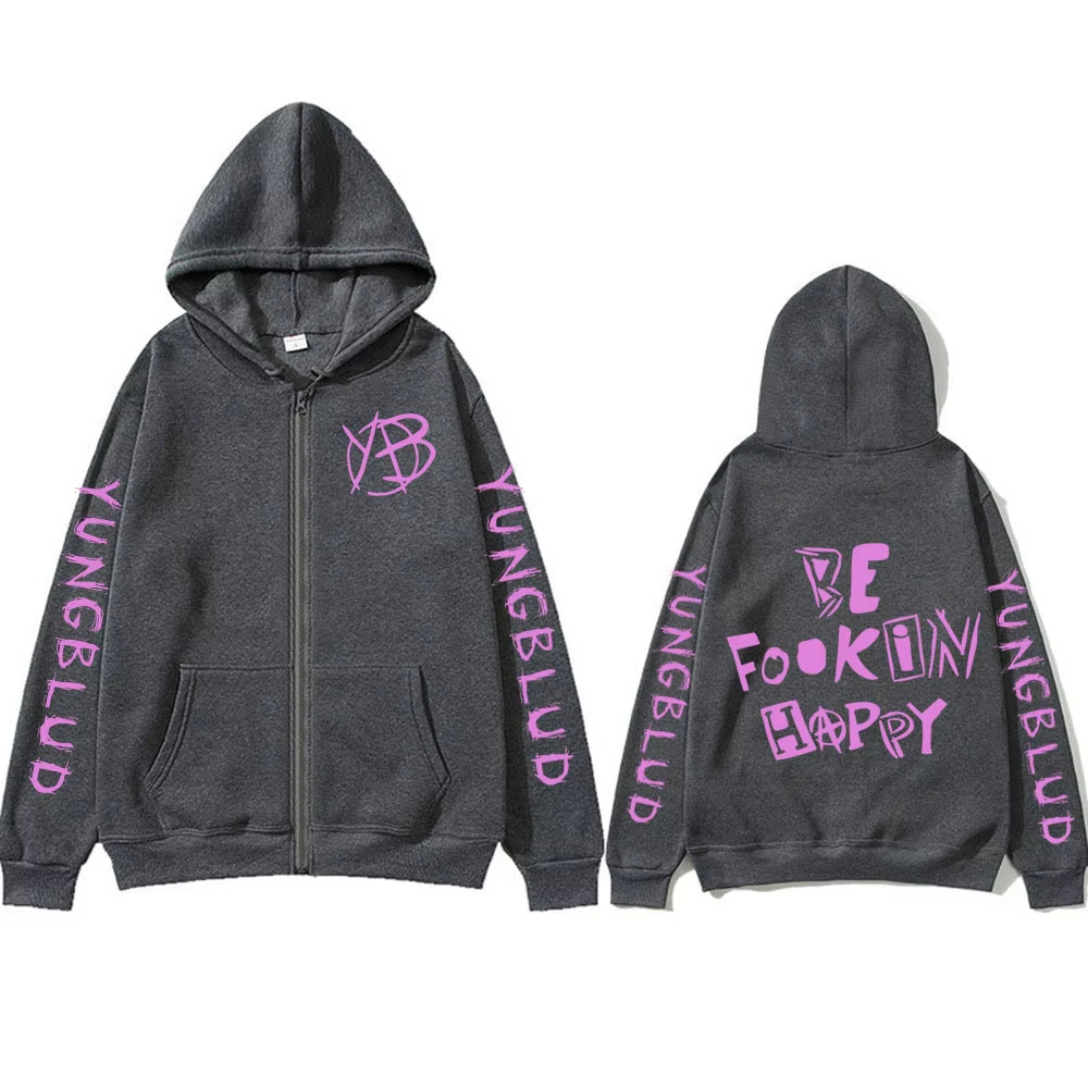 Rock Singer Yungblud Be Fookin - огляд і ціна Mens Fashion Zip Up Hoodies