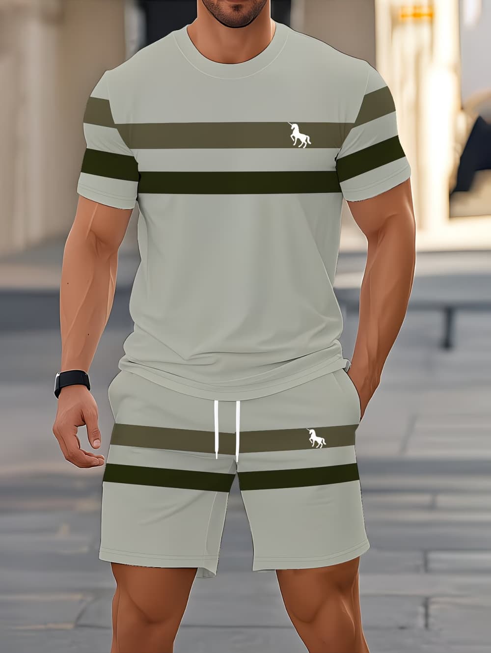 Men's Summer Sets Funny 3D Str - огляд і ціна Men'S Fashion Videos