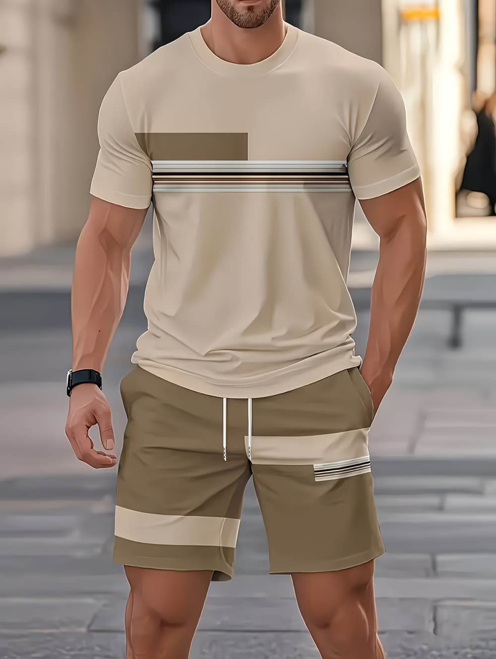 Men's Summer Sets Funny 3D Str - огляд і ціна Men'S Fashion Videos