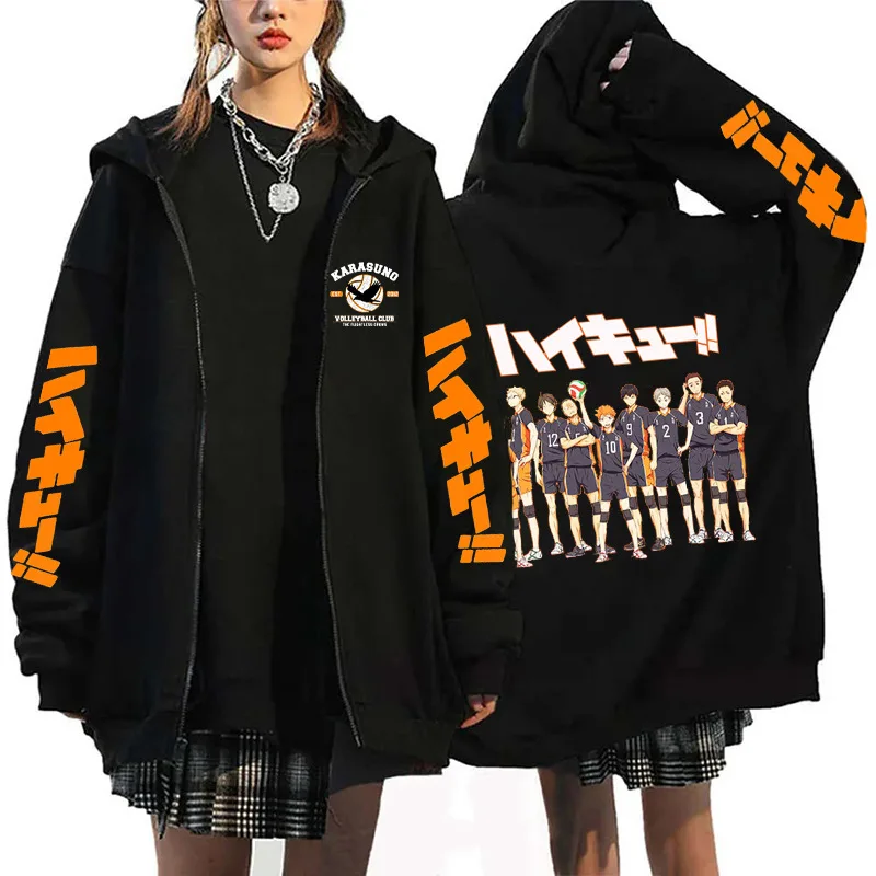 Oya Oya Oya Haikyuu Japan Anim - огляд і ціна Mens Fashion Zip Up Hoodies