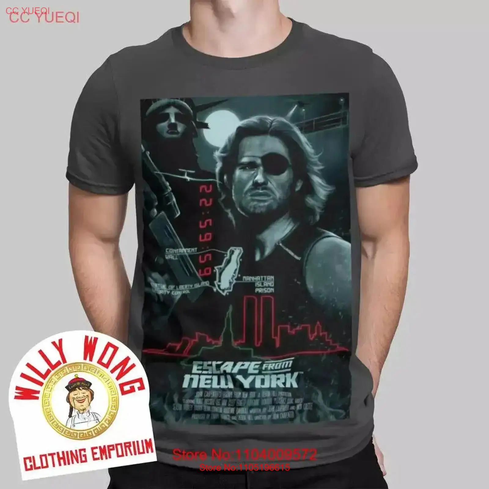 Escape From New York T Shirt R - огляд і ціна Poster Men Fashion