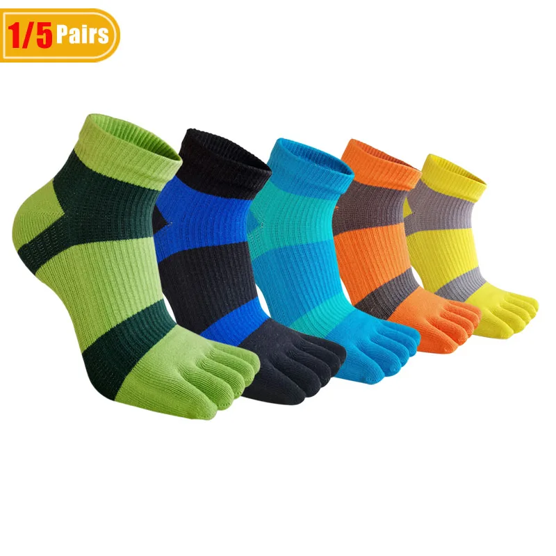 1/5 Pairs Mans Five Finger Ank - огляд і ціна Socks Ankle Men
