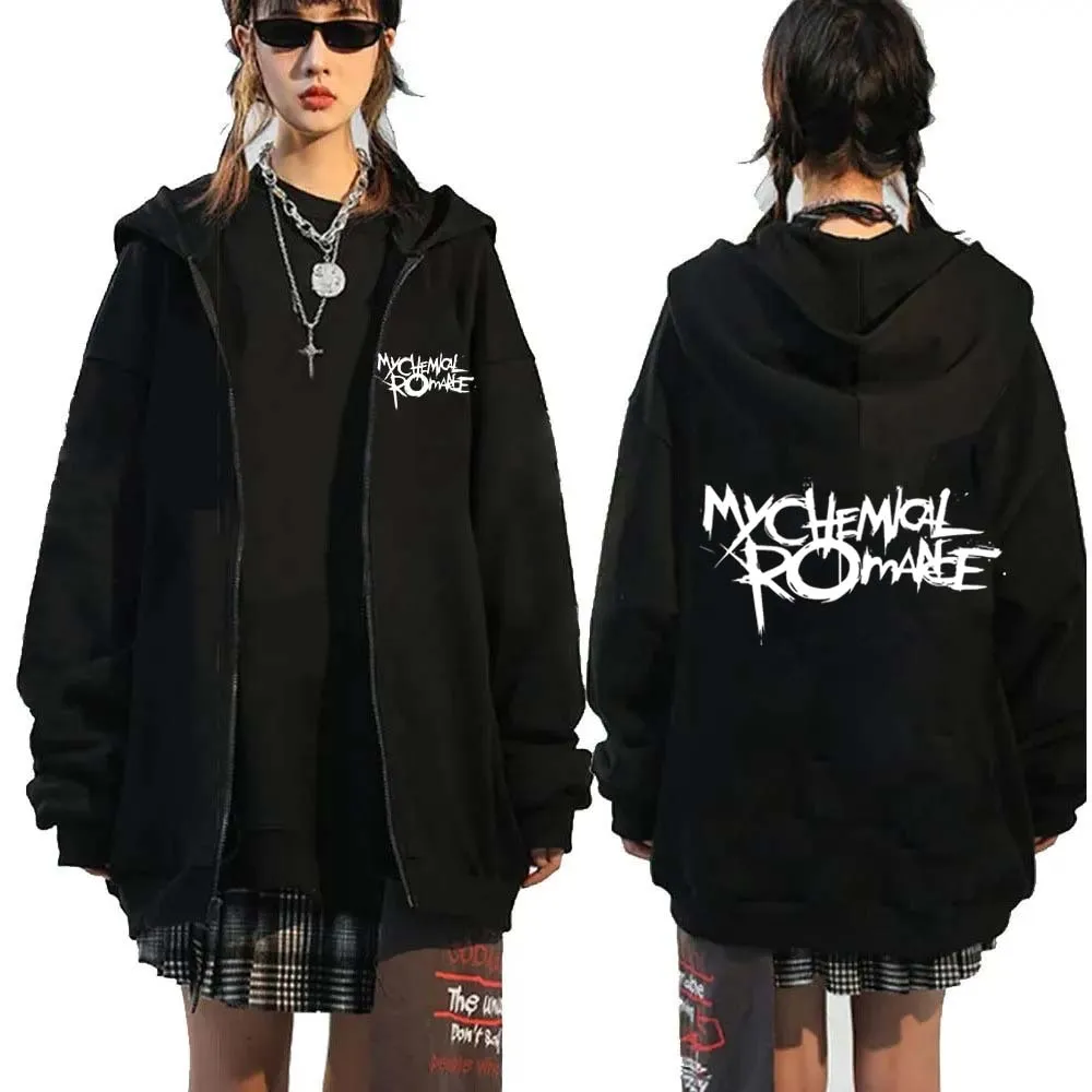 Rock Band My Chemical Romance  - огляд і ціна Mens Fashion Zip Up Hoodies
