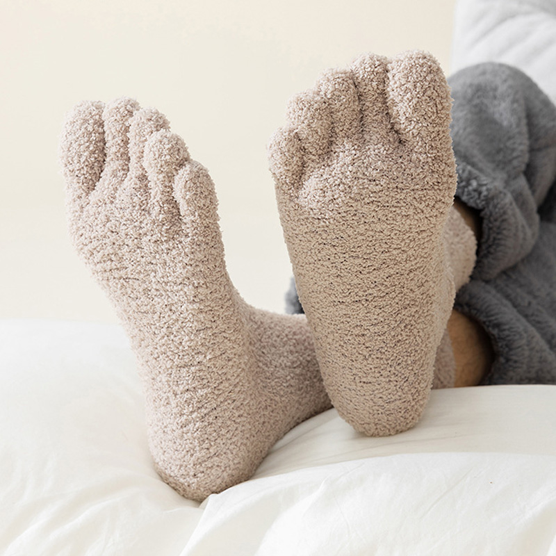 1/5 Pairs Mans Thermal Toe Soc - огляд і ціна Socks Ankle Men